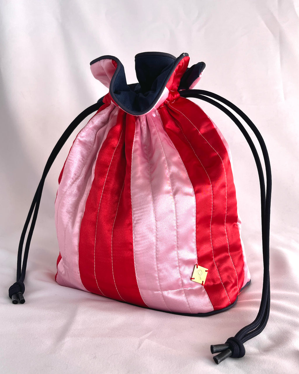 パースバッグ　サテンストライプ001