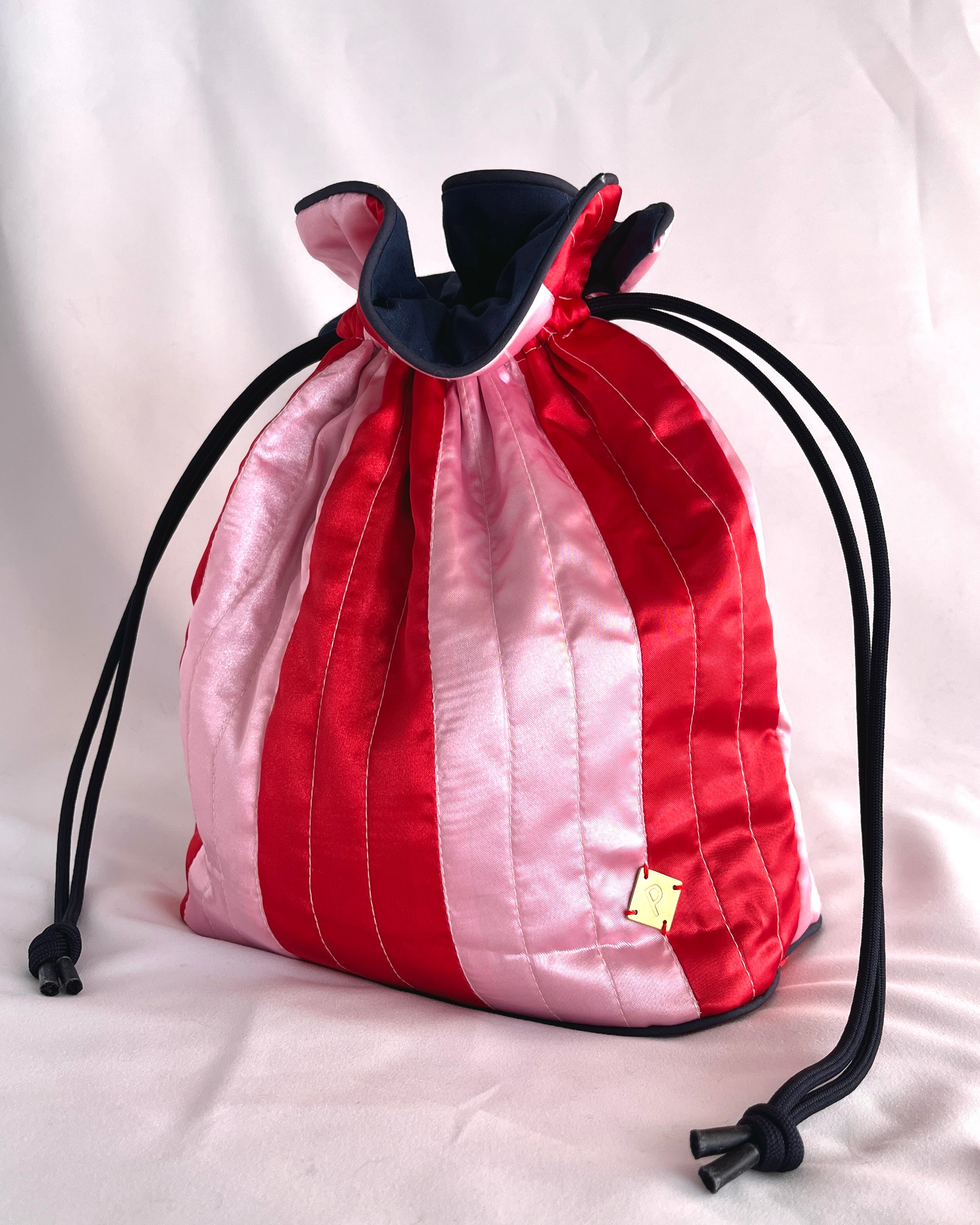 パースバッグ　サテンストライプ001