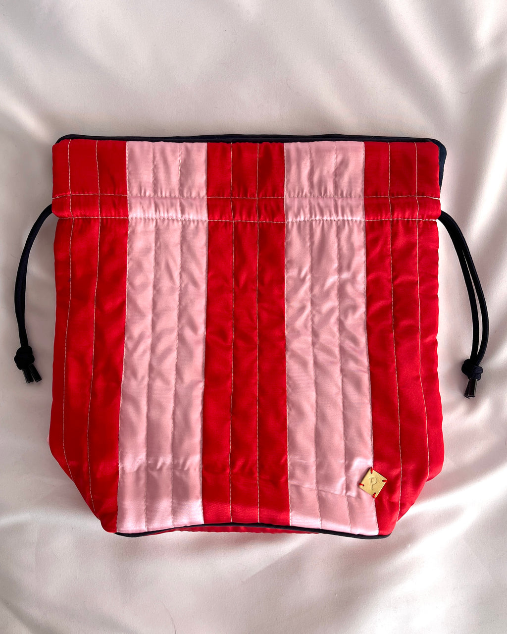 パースバッグ　サテンストライプ001