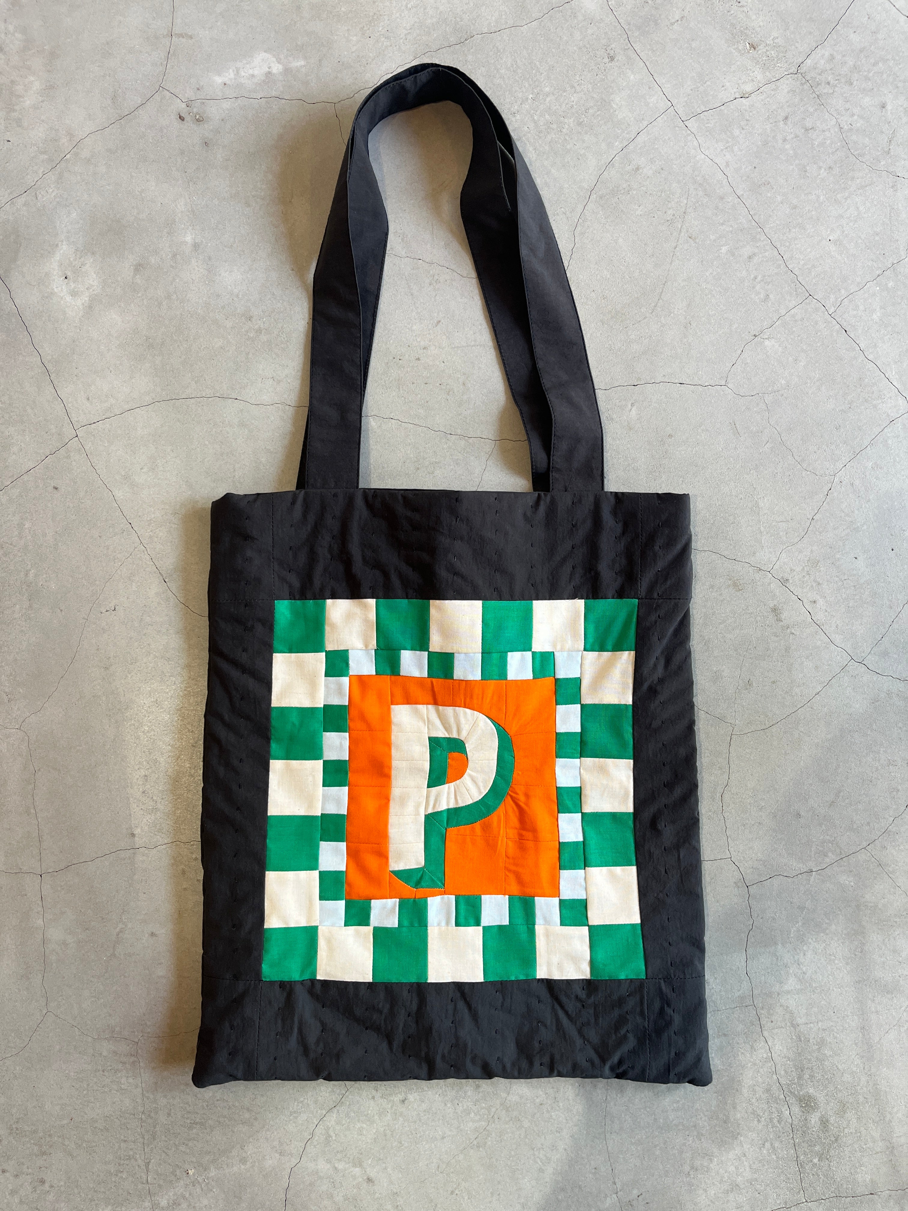 P トートBAG チャコール
